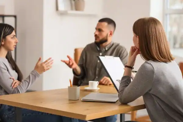 Image of couple access free mediation using family mediation voucher scheme Kendal