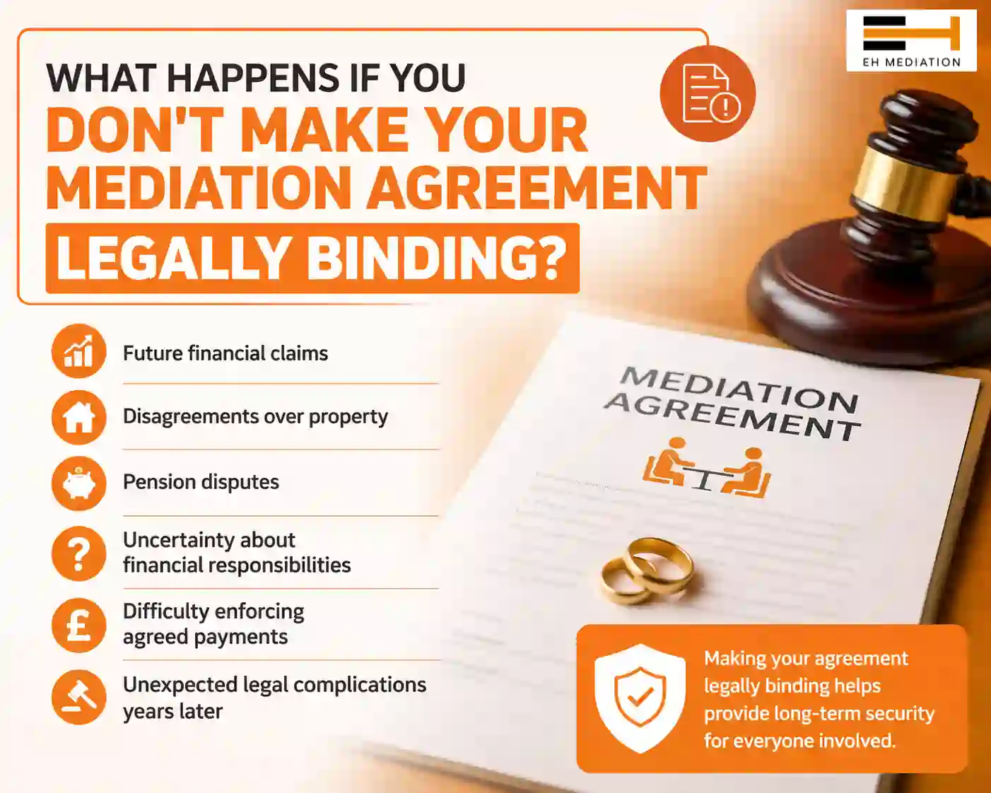 What Happens If You Don't Make Your Mediation Agreement Legally Binding Kendal?